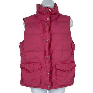 J.Crew Factory Dusty Pink & Green Puffer Vest Size M